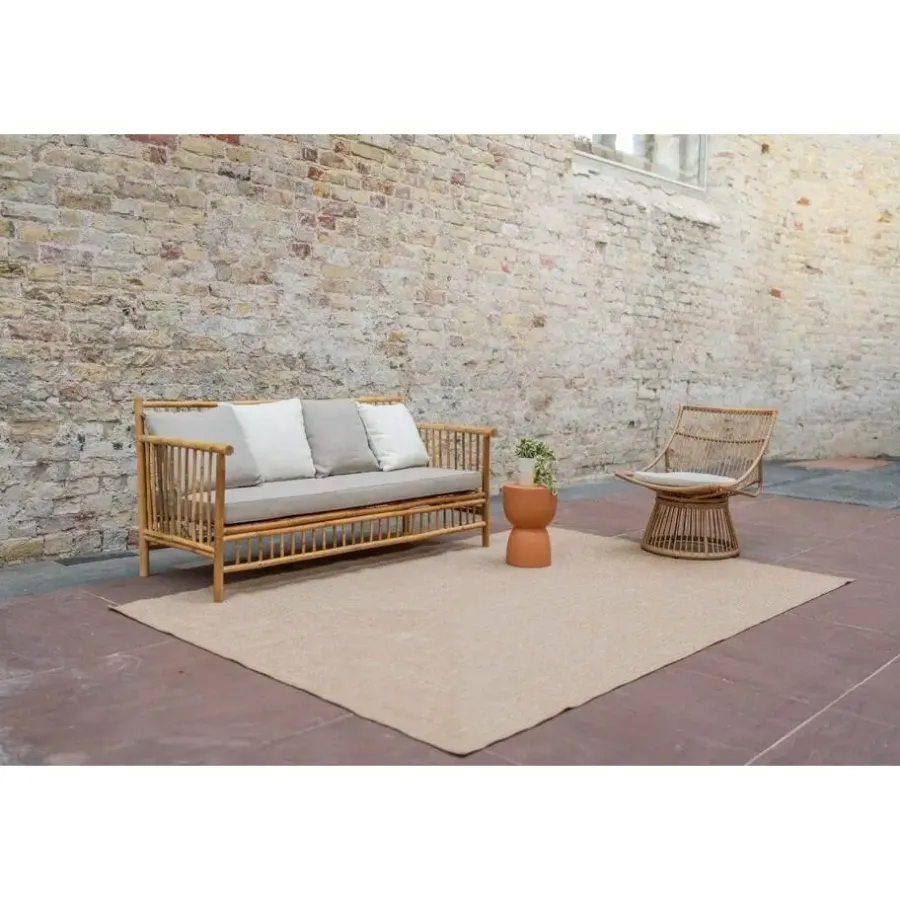 Buiten Vloerkleden|Buiten Vloerkleden-Interieur05 Jute buitenkleed naturel lines - 380 x 280 cm