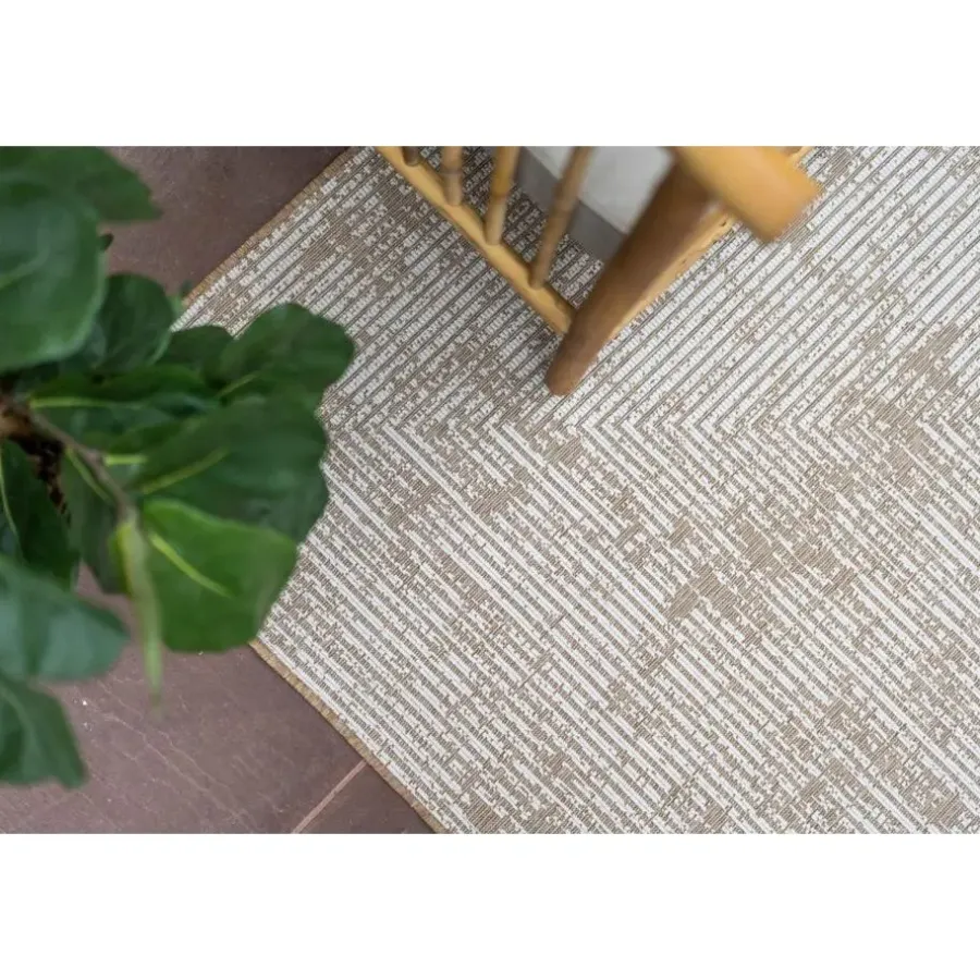 Buiten Vloerkleden|Buiten Vloerkleden-Interieur05 Jute buitenkleed naturel lines - 380 x 280 cm