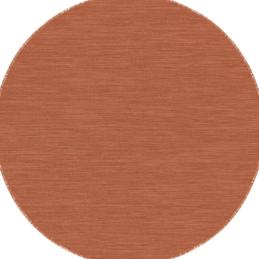 Buiten Vloerkleden|Buiten Vloerkleden-Interieur05 rond buitenkleed roest Tone - 200 x 200 cm
