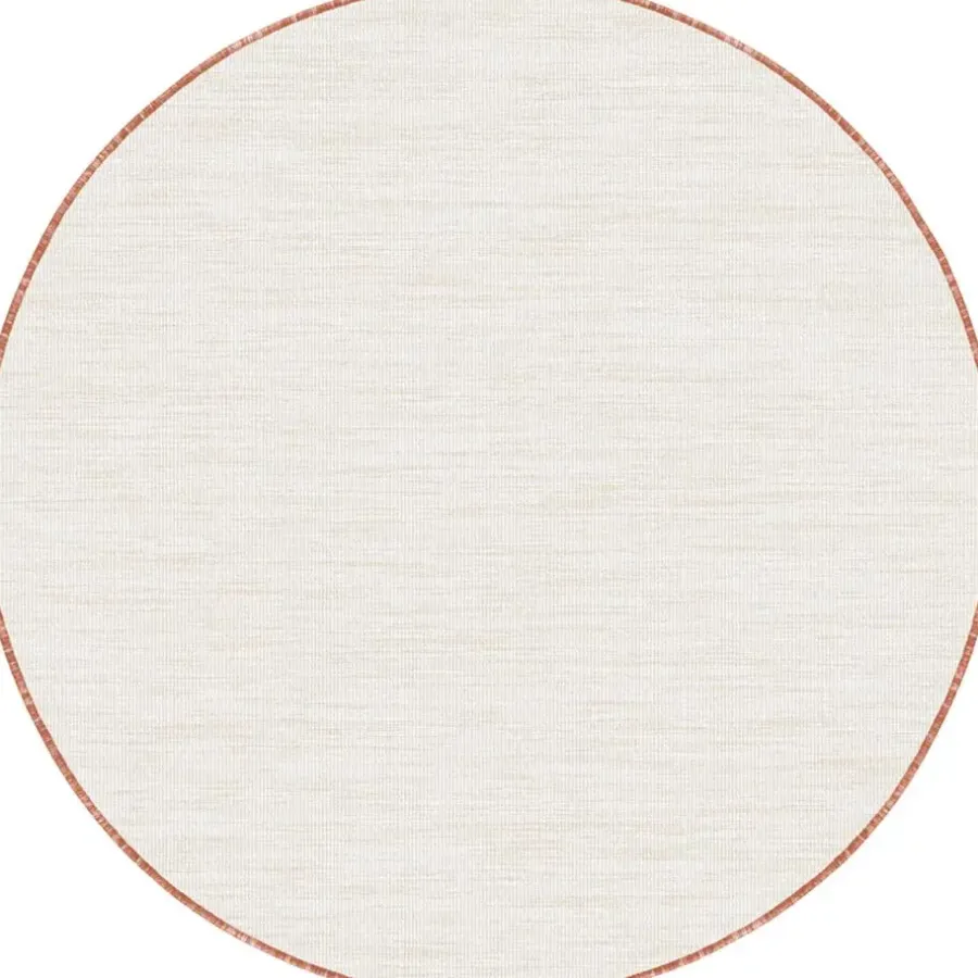 Buiten Vloerkleden|Buiten Vloerkleden-Interieur05 rond buitenkleed roest Tone - 200 x 200 cm