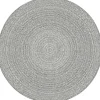 Interieur05 rond buitenkleed grijs Solid - 200 x 200 cm