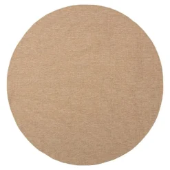 Interieur05 rond buitenkleed jute naturel uni - 240 x 240 cm
