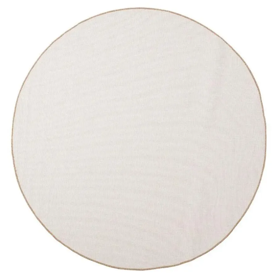 Interieur05 rond buitenkleed jute naturel uni - 240 x 240 cm