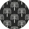 Interieur05 rond buitenkleed zwart/wit Oase - 200 x 200 cm