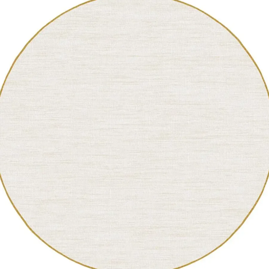 Interieur05 rond buitenkleed geel/okergeel Tone - 240 x 240 cm