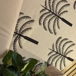 Buiten Vloerkleden|Buiten Vloerkleden-Interieur05 rond buitenkleed zwart/wit Oase - 240 x 240 cm