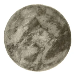 Ronde Vloerkleden-Interieur05 Rond Hoogpolig vloerkleed Odelia beige/wit - 200 x 200 cm