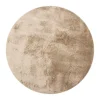 Vloerkleden|Hoogpolige Vloerkleden-Interieur05 Rond Hoogpolig vloerkleed Odelia Bruin/taupe - 160 x 160 cm