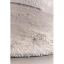 Interieur05 Rond Hoogpolig Vloerkleed Lux Creme - 240 x 240 cm