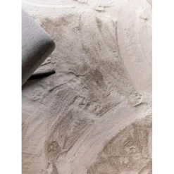 Interieur05 Rond Hoogpolig Vloerkleed Lux Creme - 240 x 240 cm