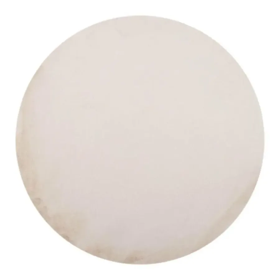 Interieur05 Rond Hoogpolig Vloerkleed Lux Creme - 120 x 120 cm