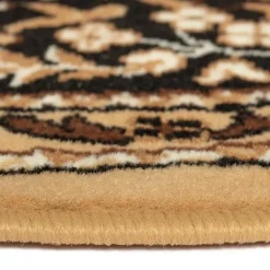 Vloerkleden|Laagpolige Vloerkleden-Interieur05 rond vintage Vloerkleed Nain Perzisch bruin - 100 x 100 cm
