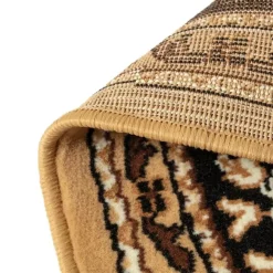 Vloerkleden|Laagpolige Vloerkleden-Interieur05 rond vintage Vloerkleed Nain Perzisch bruin - 100 x 100 cm