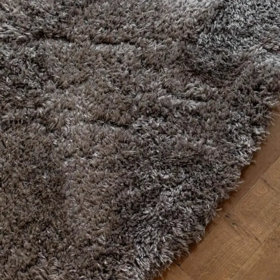 Ronde Vloerkleden-Interieur05 rond vloerkleed Fender grijs/lichtgrijs - 160 x 160 cm