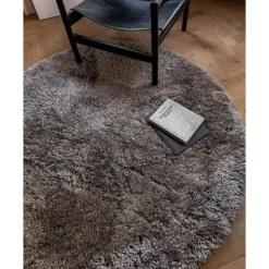 Hoogpolige Vloerkleden|Ronde Vloerkleden-Interieur05 rond vloerkleed Fender grijs/lichtgrijs - 200 x 200 cm
