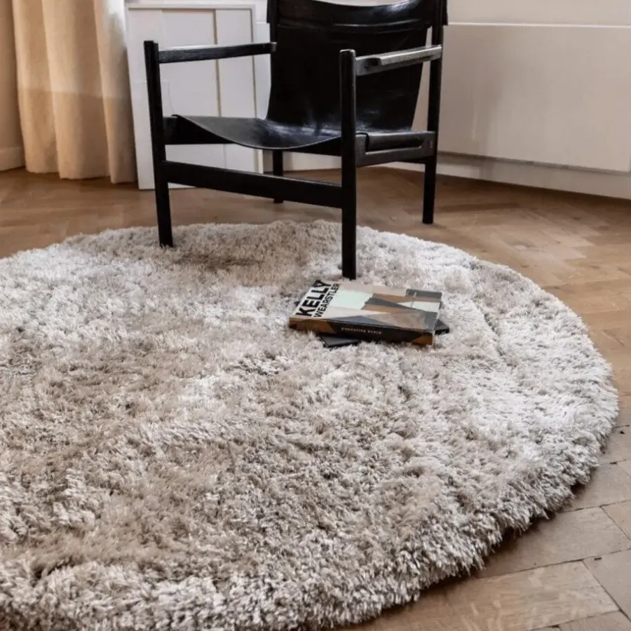 Vloerkleden|Ronde Vloerkleden-Interieur05 rond vloerkleed Fender wit/creme - 200 x 200 cm