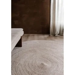 Interieur05 rond vloerkleed Gapo beige - 150 x 150 cm