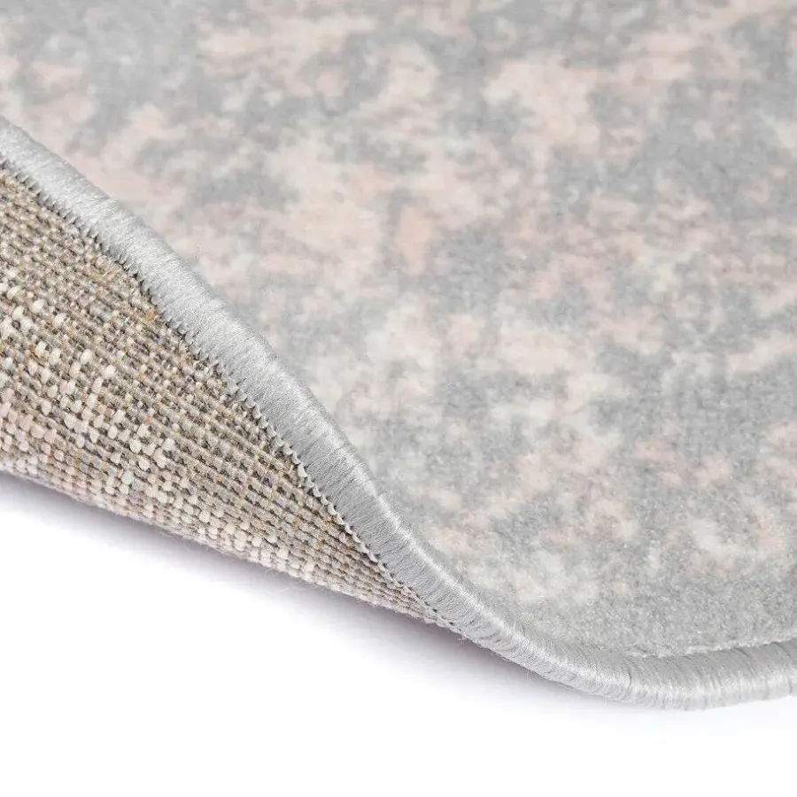 Interieur05 rond vloerkleed Keshan grijs - 160 x 160 cm