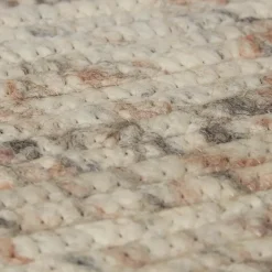 Interieur05 rond vloerkleed Gapo beige/wit - 220 x 220 cm