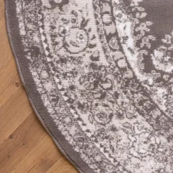 Ronde Vloerkleden-Interieur05 rond vloerkleed Keshan taupe/bruin - 160 x 160 cm