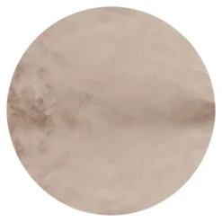 Hoogpolige Vloerkleden|Ronde Vloerkleden-Interieur05 rond vloerkleed Lux beige/taupe - 200 x 200 cm