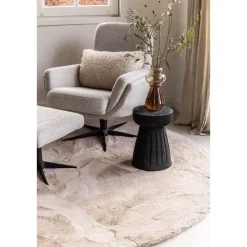 Hoogpolige Vloerkleden|Ronde Vloerkleden-Interieur05 rond vloerkleed Lux beige/taupe - 200 x 200 cm
