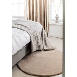 Hoogpolige Vloerkleden|Ronde Vloerkleden-Interieur05 rond vloerkleed Lux beige/taupe - 200 x 200 cm