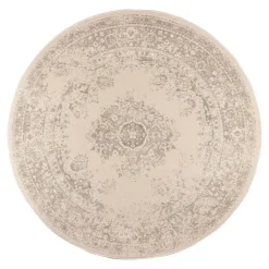 Vloerkleden|Laagpolige Vloerkleden-Interieur05 rond vloerkleed Keshan zand/beige - 160 x 160 cm