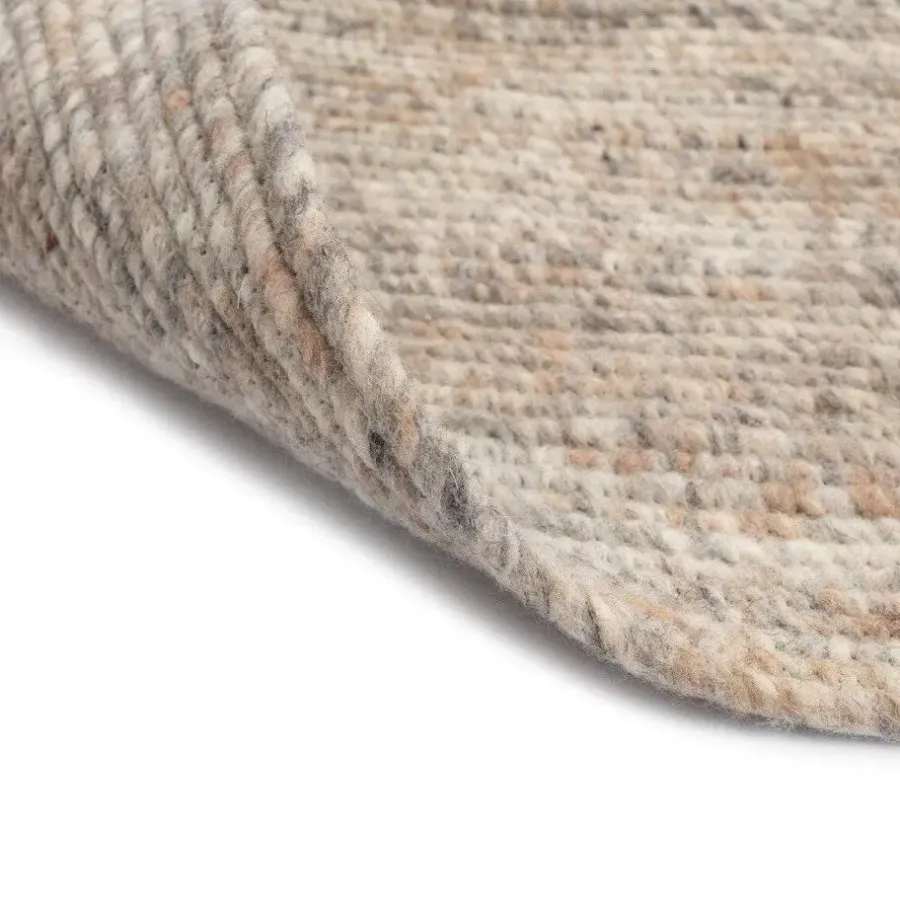Interieur05 rond vloerkleed Gapo grijs/bruin - 250 x 250 cm