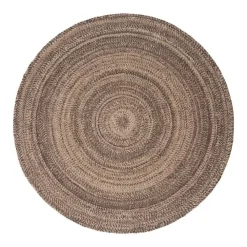 Ronde Vloerkleden-Interieur05 rond vloerkleed Gapo donkerbruin - 150 x 150 cm