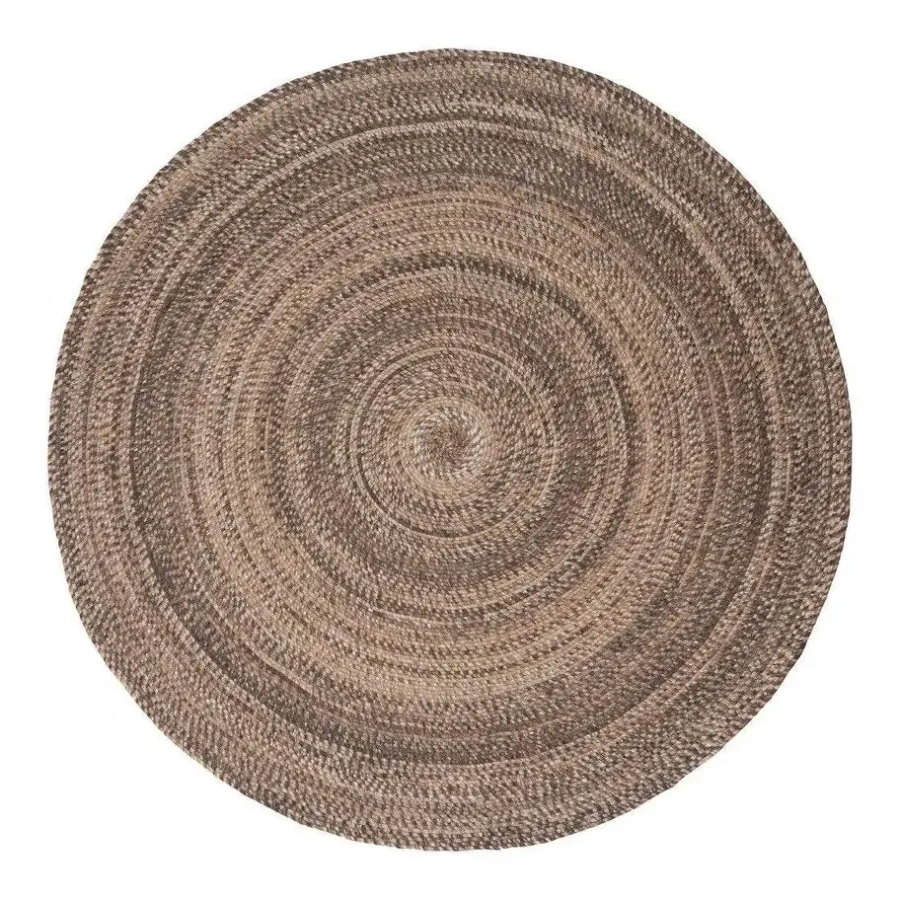 Ronde Vloerkleden-Interieur05 rond vloerkleed Gapo donkerbruin - 150 x 150 cm