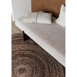 Ronde Vloerkleden-Interieur05 rond vloerkleed Gapo donkerbruin - 150 x 150 cm