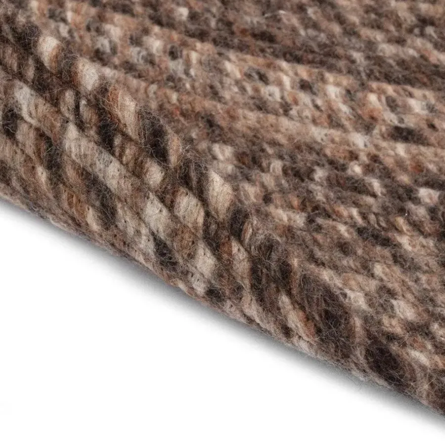 Ronde Vloerkleden-Interieur05 rond vloerkleed Gapo donkerbruin - 150 x 150 cm