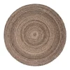 Laagpolige Vloerkleden|Ronde Vloerkleden-Interieur05 rond vloerkleed Gapo donkerbruin - 220 x 220 cm