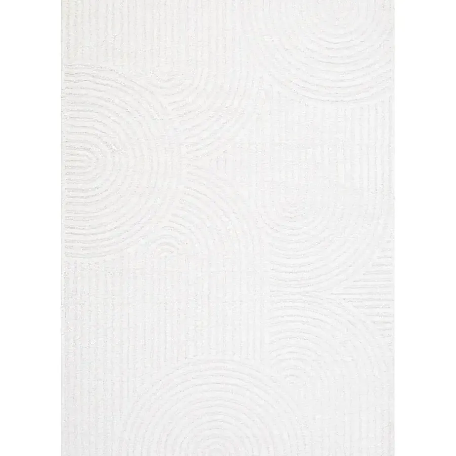 Vloerkleden|Laagpolige Vloerkleden-Interieur05 Scandinavisch Vloerkleed Oskar Creme/Wit - 280 x 200 cm