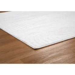 Laagpolige Vloerkleden-Interieur05 Scandinavisch Vloerkleed Oskar Creme/Wit - 235 x 160 cm