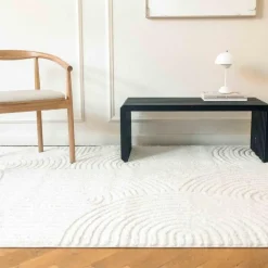 Laagpolige Vloerkleden-Interieur05 Scandinavisch Vloerkleed Oskar Creme/Wit - 235 x 160 cm