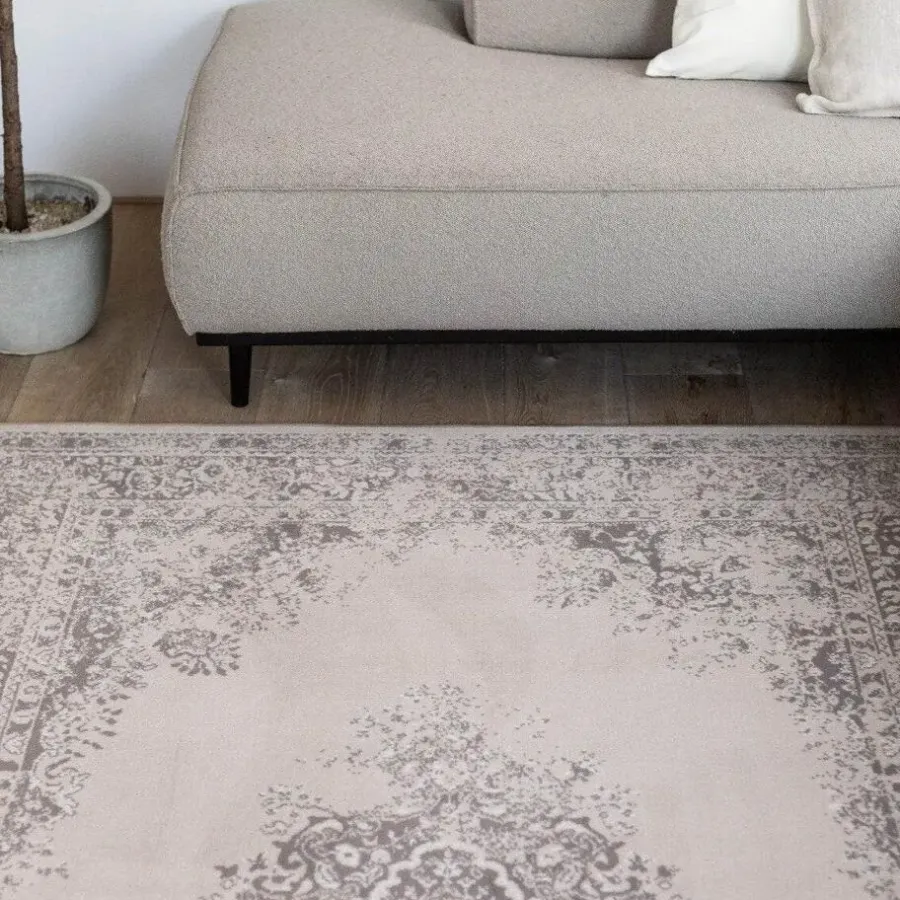 Laagpolige Vloerkleden-Interieur05 Vintage Vloerkleed Keshan Zand/Beige - 230 x 160 cm