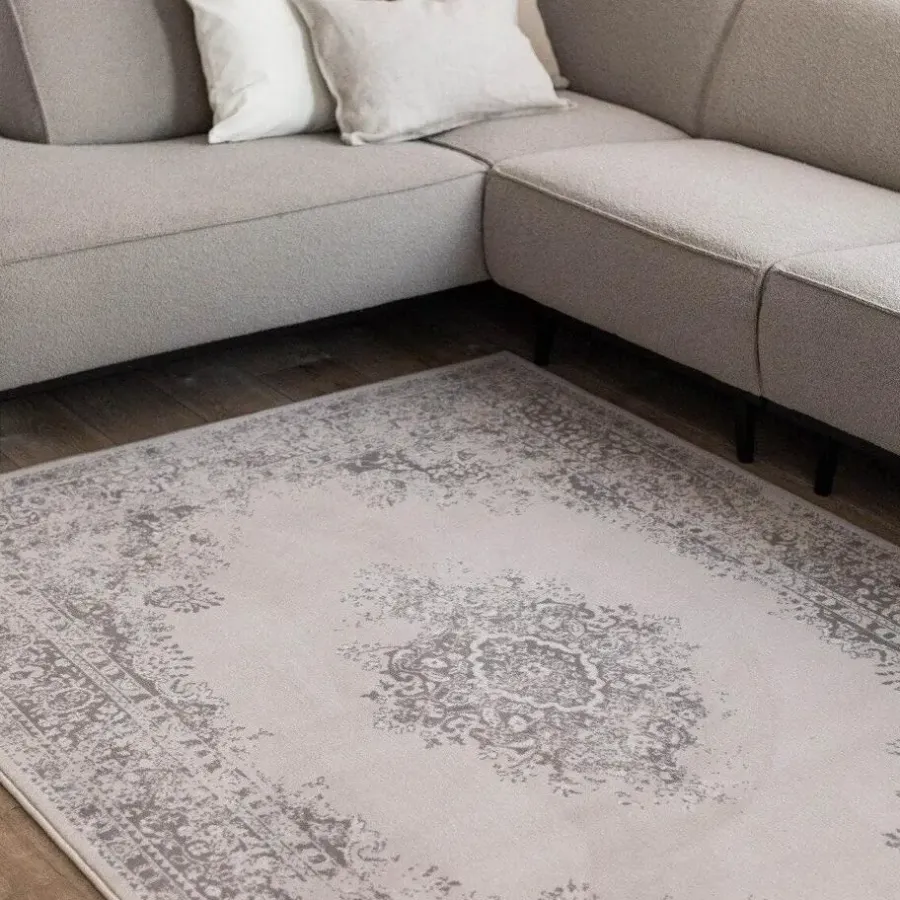Laagpolige Vloerkleden-Interieur05 Vintage Vloerkleed Keshan Zand/Beige - 230 x 160 cm