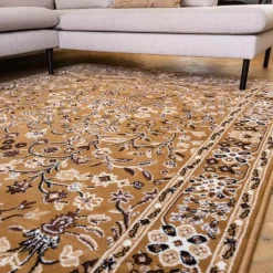 Laagpolige Vloerkleden-Interieur05 vintage Vloerkleed Nazly Geel - 230 x 160 cm