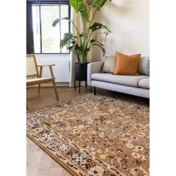 Laagpolige Vloerkleden-Interieur05 vintage Vloerkleed Nazly Geel - 280 x 190 cm