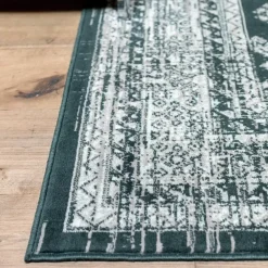 Vloerkleden|Laagpolige Vloerkleden-Interieur05 Vintage Vloerkleed Aila Groen - 280 x 190 cm