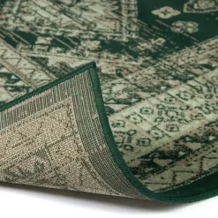 Vloerkleden|Laagpolige Vloerkleden-Interieur05 Vintage Vloerkleed Aila Groen - 280 x 190 cm