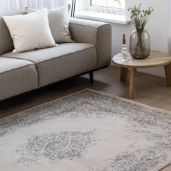 Vloerkleden|Laagpolige Vloerkleden-Interieur05 Vintage Vloerkleed Keshan Zand/Beige - 330 x 240 cm