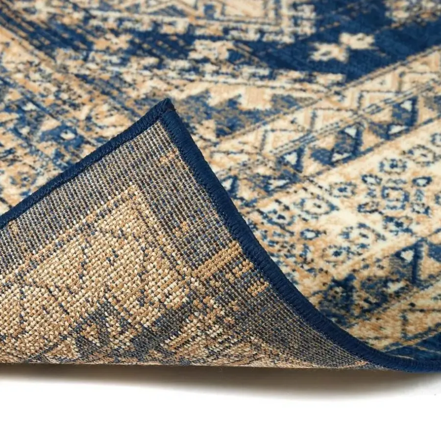 Vloerkleden|Laagpolige Vloerkleden-Interieur05 Vintage Vloerkleed Aila Blauw - 230 x 160 cm