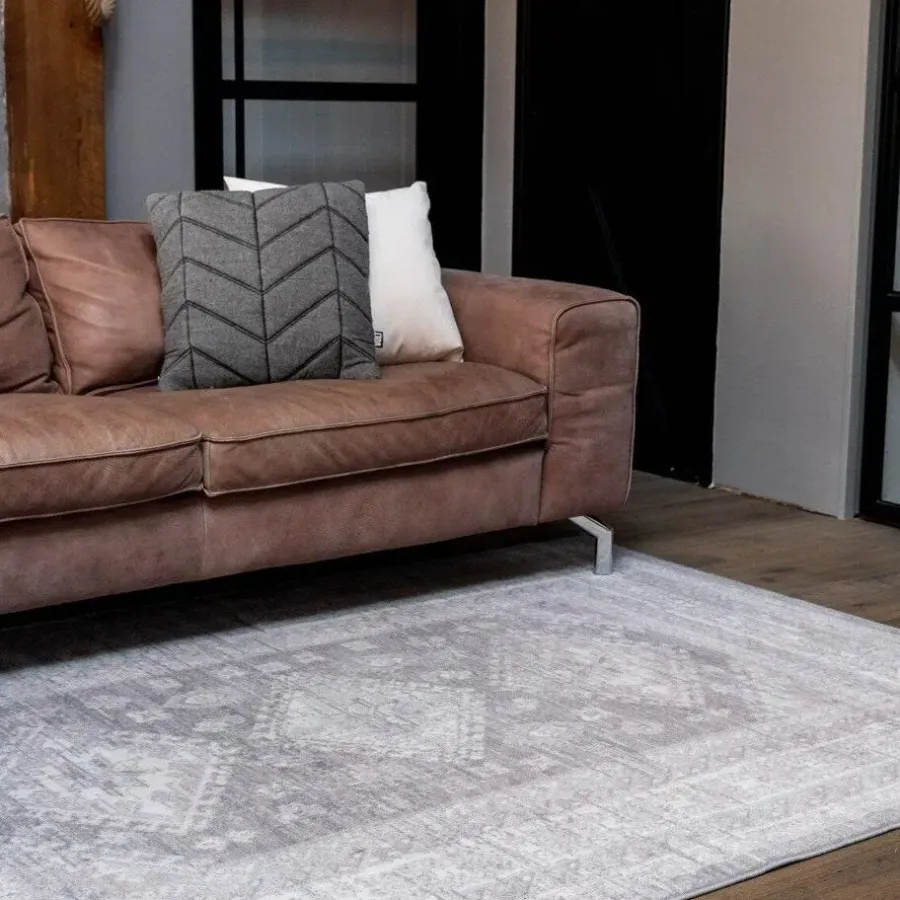 Interieur05 Vintage Vloerkleed Aila Grijs/Roze - 230 x 160 cm