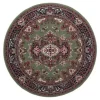 Laagpolige Vloerkleden|Ronde Vloerkleden-Interieur05 Vloerkleed Nain - Groen - 200 Ø - (L)