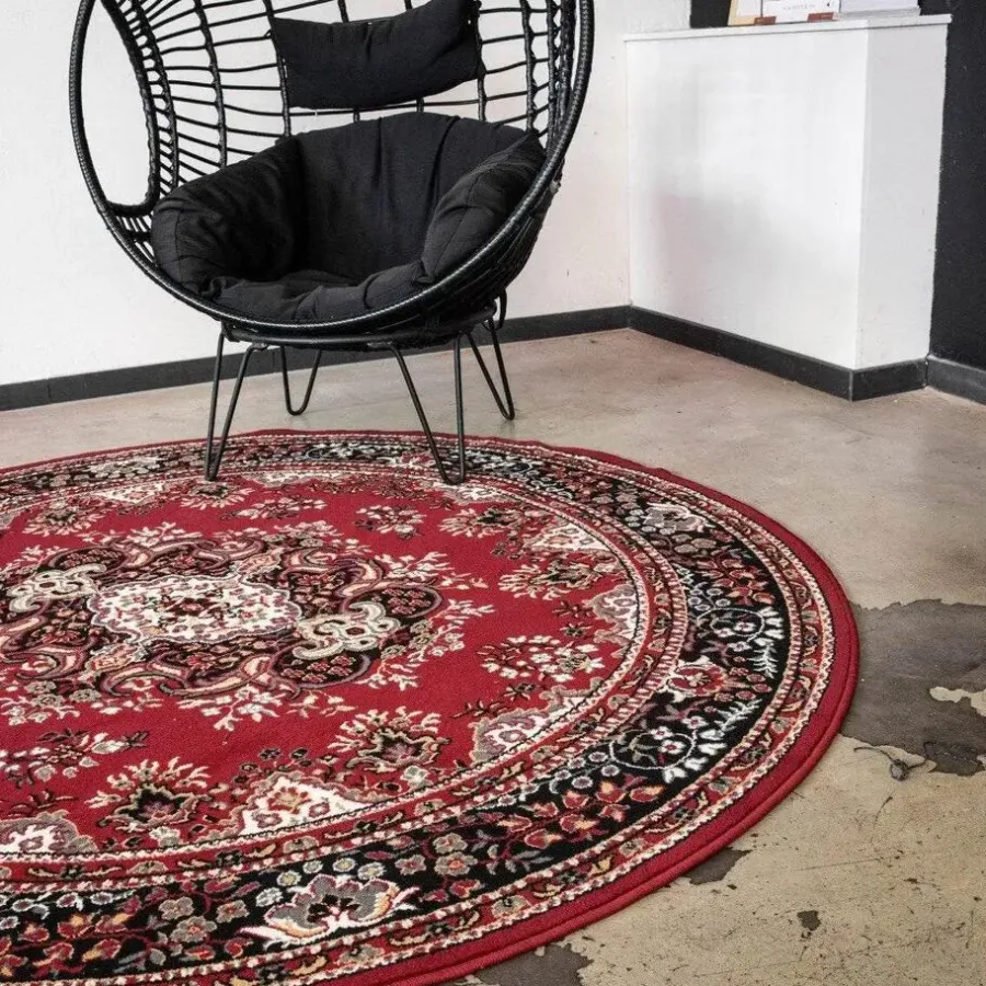 Ronde Vloerkleden-Interieur05 Vloerkleed Nain - Rood - Perzisch - 160Ø