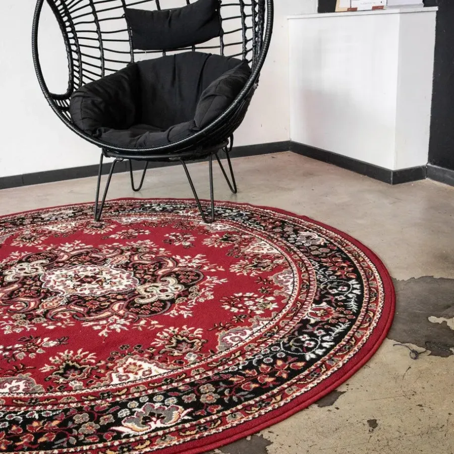 Ronde Vloerkleden-Interieur05 Vloerkleed Nain - Rood - Perzisch - 160Ø