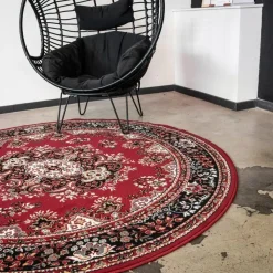 Ronde Vloerkleden-Interieur05 Vloerkleed Nain - Rood - Perzisch - 200Ø